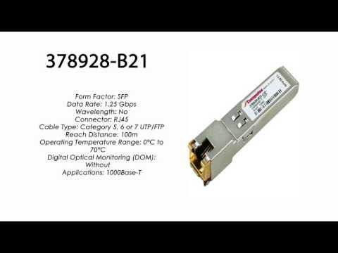 378928-B21  |  HP Compatible RJ-45 SFP 1000Base-T