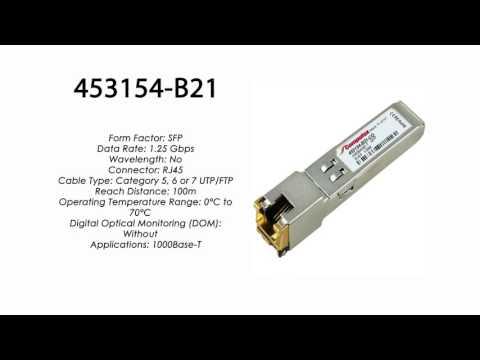 453154-B21  |  HP Compatible BLc Virtual Connect 1Gb RJ45  SFP