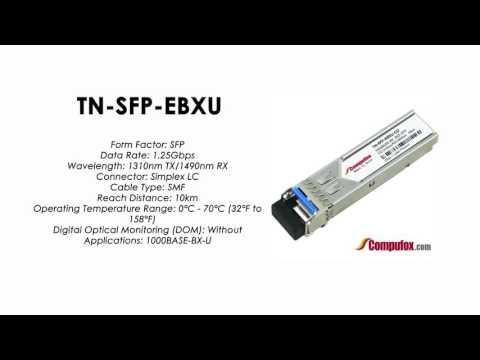 TN-SFP-EBXU  |  Transition Compatible 1000BASE-BX SFP 1310nmTx/1490nmRx SMF 10km