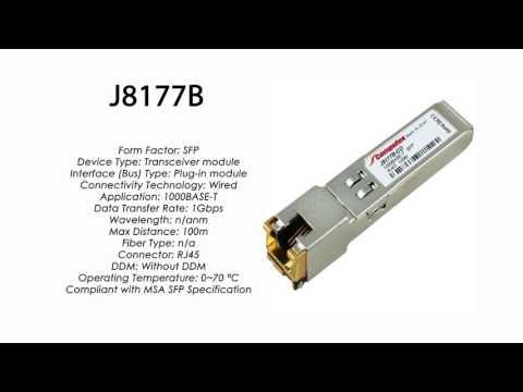 J8177B  |  HP Compatible 1000Base-T SFP RJ45 100m