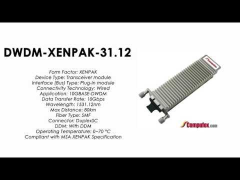 DWDM-XENPAK-31.12  |  Cisco Compatible 10GBASE-DWDM XENPAK 1531.12nm 80km