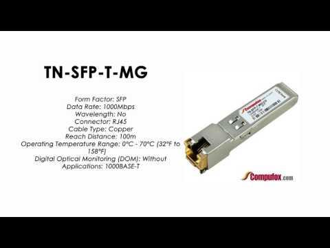 TN-SFP-T-MG  |  Transition Compatible 1000BASE-T RJ-45, 100m