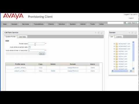 How To Configure Call Park Service On Avaya AS5300