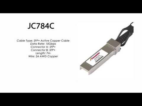 JC784C  |  HP Compatible SFP+ Active Copper Cable 7m