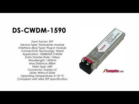 DS-CWDM-1590  |  Cisco Compatible 1590nm CWDM 1/2-Gbps Fibre Channel SFP 80km