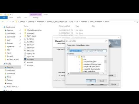 How To Download And Install Avaya One X Attendant