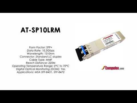 AT-SP10LRM  |  Allied Telesis Compatible 10Gbps LRM 1310nm 220m SFP+
