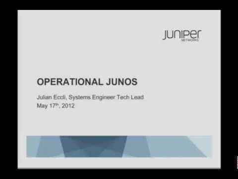 Operationalizing Junos With Julian Eccli