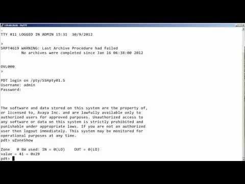 How To Display The Avaya CS 1000 Zone Bandwidth Usage