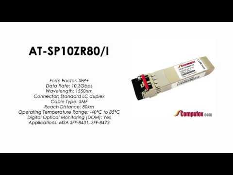 AT-SP10ZR80/I  |  Allied Telesis Compatible 10Gbps ZR 1550nm 80km SFP+