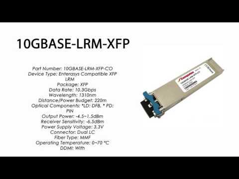 10GBASE-LRM-XFP | Enterasys Compatible 10GBASE-LRM XFP 1310nm 220m MMF