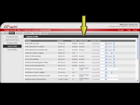 How To Configure The Avaya One-X Client Enablement Services System Profile