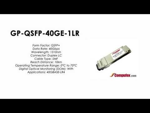 GP-QSFP-40GE-1LR | Force10 Compatible 40GBase-LR4 QSFP+ 10km 1310nm SMF