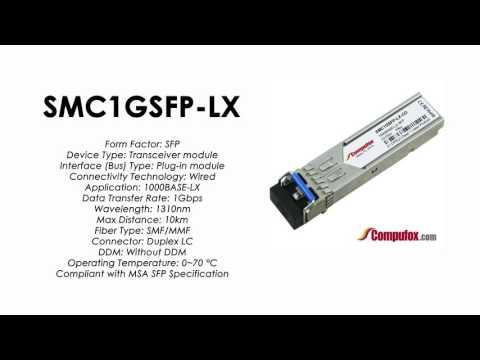 SMC1GSFP-LX  |  SMC Compatible 1000Base-LX 1310nm 10km SFP