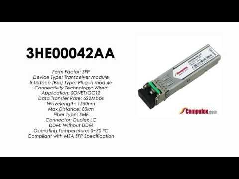 3HE00042AA  |  Alcatel Compatible OC-12/STM-4 1550nm 80km SFP