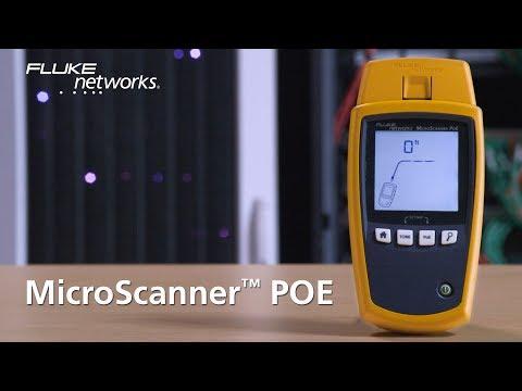 Install PoE Devices Faster With MicroScanner™ PoE By Fluke Networks