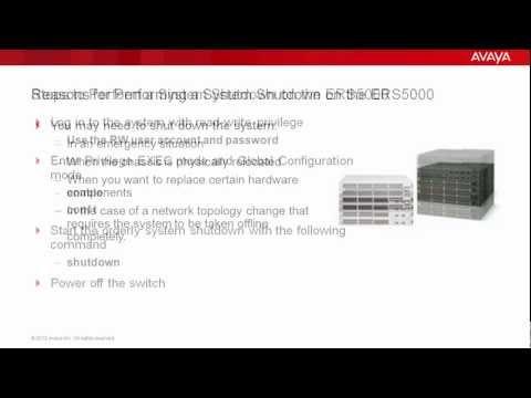 How To Perform A System Shutdown On The Avaya ERS5000