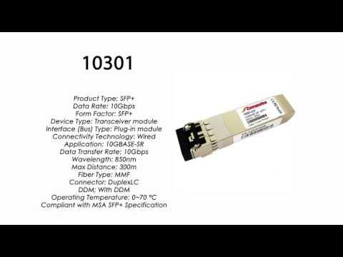 10301  |  Extreme Networks Compatible 10GBASE-SR SFP+ 850nm 300m MMF