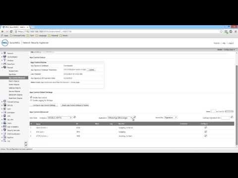 SonicWALL - How To Block WhatsApp Messenger Using App Control Advanced