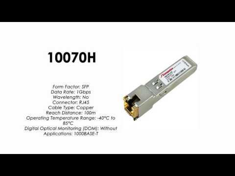 10070H  |  Extreme Compatible 1000BASE-T RJ45 100m SFP Industrial