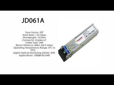 JD061A  |  HP Compatible 1000Base-LH SFP 40km 1310nm