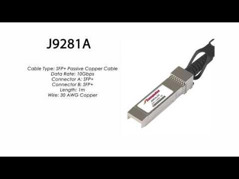 J9281A  |  HP Compatible SFP+ Passive Copper Cable 1m