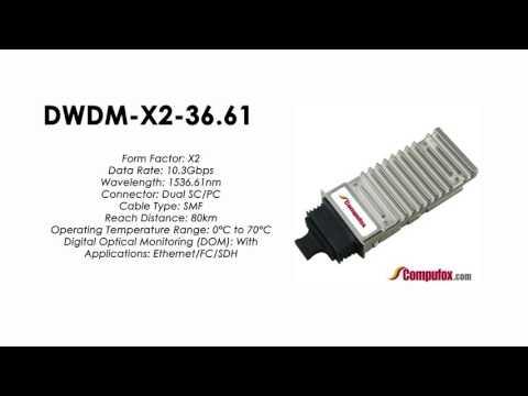 DWDM-X2-36.61  |  Cisco Compatible 10GBASE-DWDM X2 1536.61nm 80km