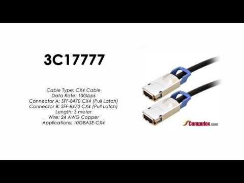 3C17777  |  3Com Compatible CX4 Local Connection Cable – 3m