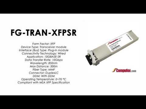FG-TRAN-XFPSR  |  Fortinet Compatible 10GBASE-SR 850nm 300m XFP