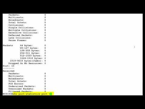 How To View Port Statistics In Avaya WLAN 8100 Wireless Controller From The CLI