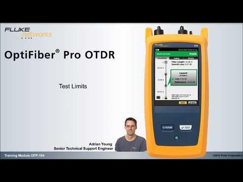 OptiFiber Pro Test Limits (OFP 104): By Fluke Networks