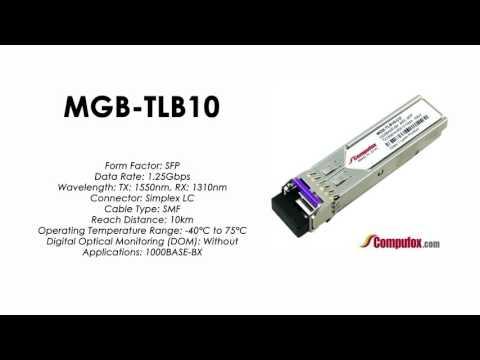 MGB-TLB10  |  Planet Compatible 1000BASE-BX Tx1550nm/Rx1310nm 10km SFP