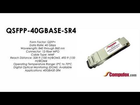 QSFPP-40GBASE-SR4  |  Juniper Compatible 40GBASE-SR4 QSFP+ 850nm 150m