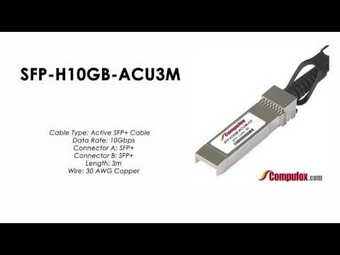 SFP-H10GB-ACU3M  |  Cisco Compatible 10GBASE-CU SFP+ Cable 3m, Active