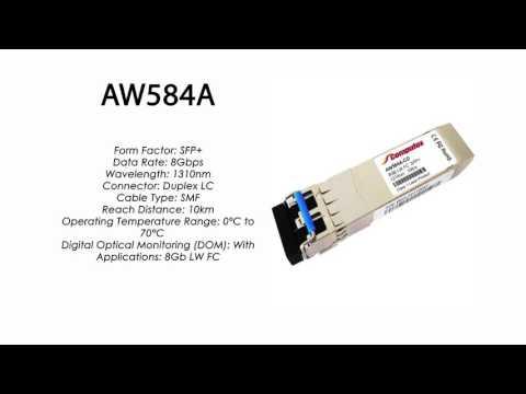 AW584A | HP Compatible 8Gb ELW 1310nm 10km FC SFP+