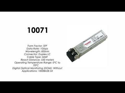 10071  |  Extreme Networks Compatible 1000BASE-SX SFP 850nm 550m (10-Pack)