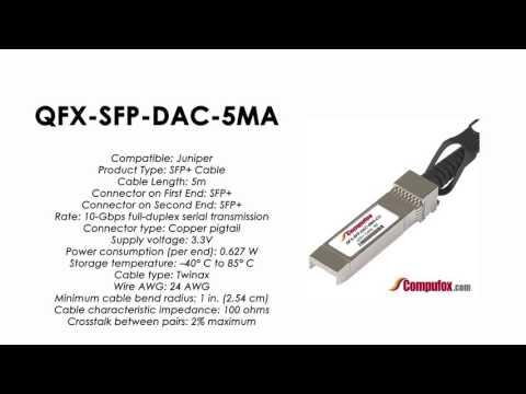 QFX-SFP-DAC-5MA  | Juniper Compatible SFP+ Direct Attach Active Cable 5m