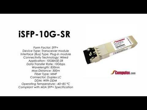 ISFP-10G-SR  |  Alcatel Compatible Industrial 10GBase-SR 850nm 300m SFP+