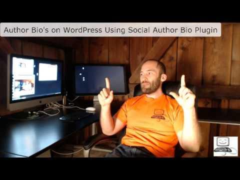 Author Bios On WordPress Using Social Author Bio Plugin