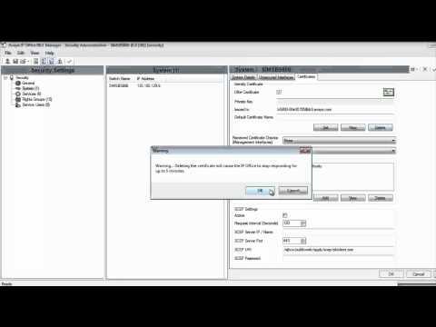 Avaya B5800 Branch Gateway Certificate Exchange With Avaya Aura System Manager