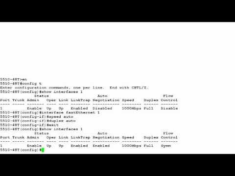 How To Configure The Autonegotiation For A Port In ERS 5000 Switch Using CLI