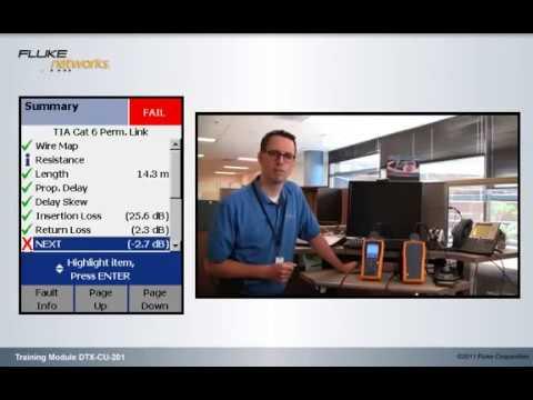 Bad Termination Causes A NEXT Failure (DTX CU 201) - By Fluke Networks