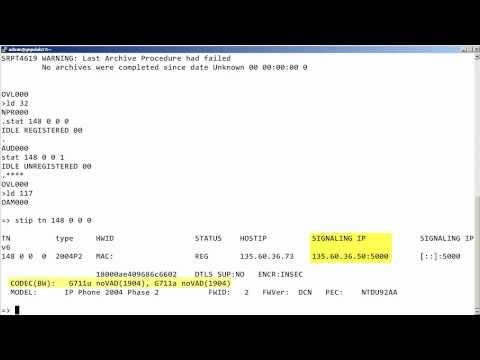 How To Check The Status Of An Avaya CS 1000 IP Phone