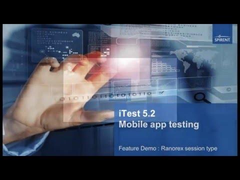 Spirent ITest - Ranorex Mobile App Testing