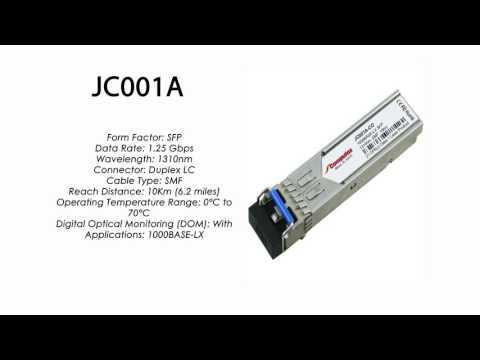 JC001A  |  HP Compatible 8-Pack 1000Base-LX 10km 1310nm SFP