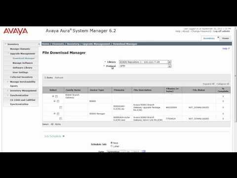 Using Avaya Aura SMGR File Download Manager To Update B5800AdminLite And B5800 Firmware Libraries