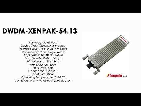 DWDM-XENPAK-54.13  |  Cisco Compatible 10GBASE-DWDM XENPAK 1554.13nm 80km