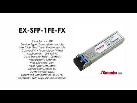 EX-SFP-1FE-FX  |  Juniper Compatible 100BASE-FX SFP 1310nm 2km