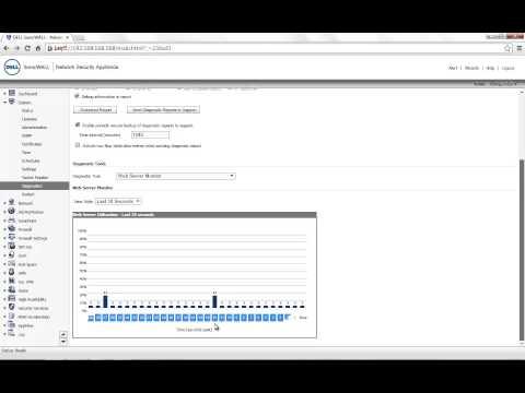 How To Use Web Server Monitor Diagnostic Tool To Display The CPU Utilized By The SonicWALL User Inte