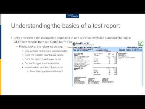 Fiber Questions #4 - Understanding Test Results By Fluke Networks